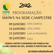 PROGRAMAÇÃO SHOWS EM JANEIRO
