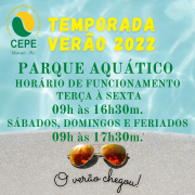 ABERTA A TEMPORADA VERÃO 2022